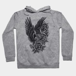 'Eagle and Roses Hoodie